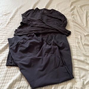 Cherokee Xfinity scrub bottoms, with long sleeve top.